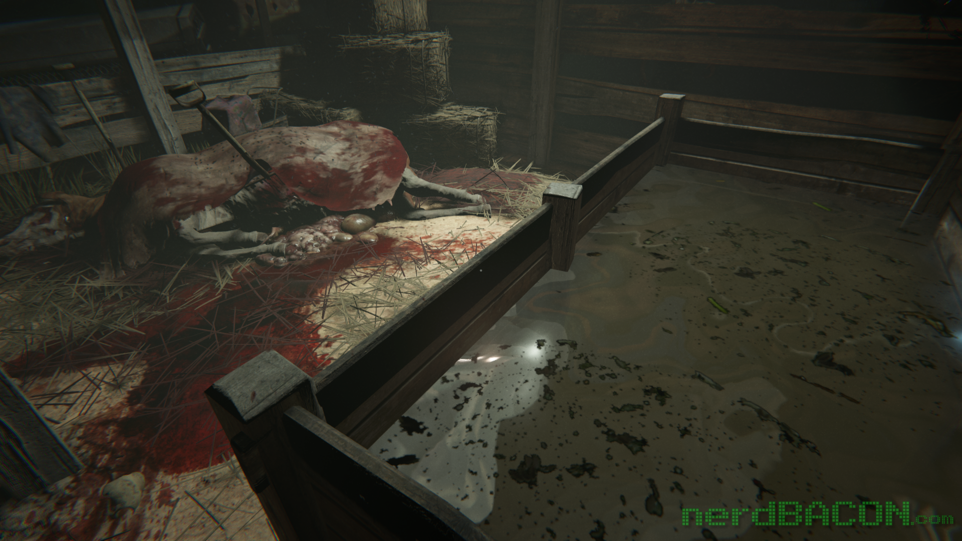Outlast 2 mutilated cow
